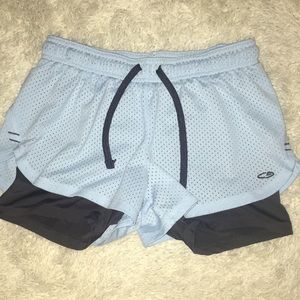Blue and Grey Athletic Shorts